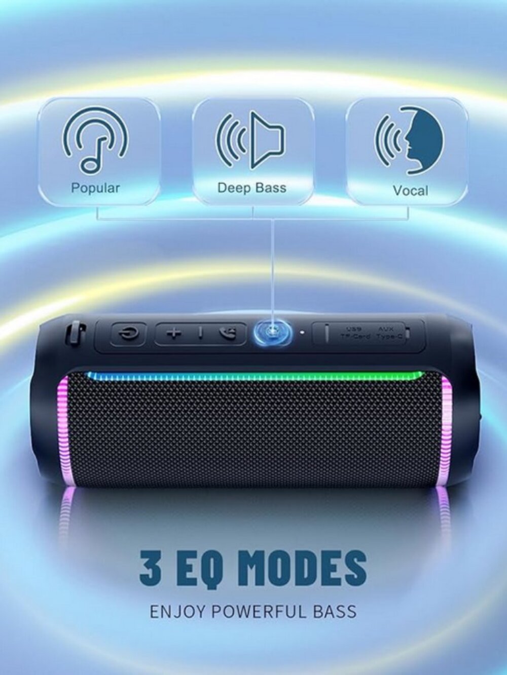Ortizan Portable Bluetooth Speaker